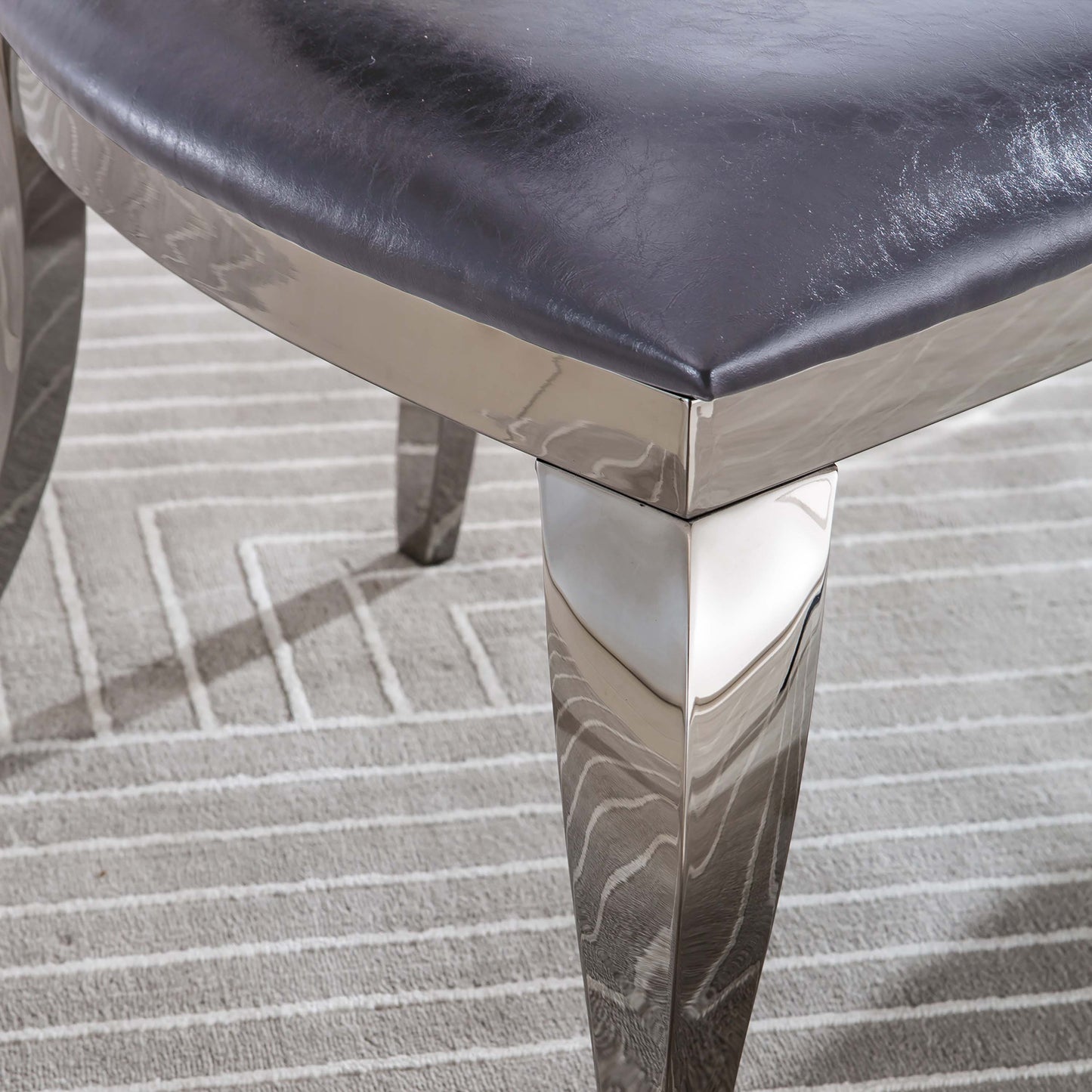 DCK68 Set of 2 Leatherette Dining Chair