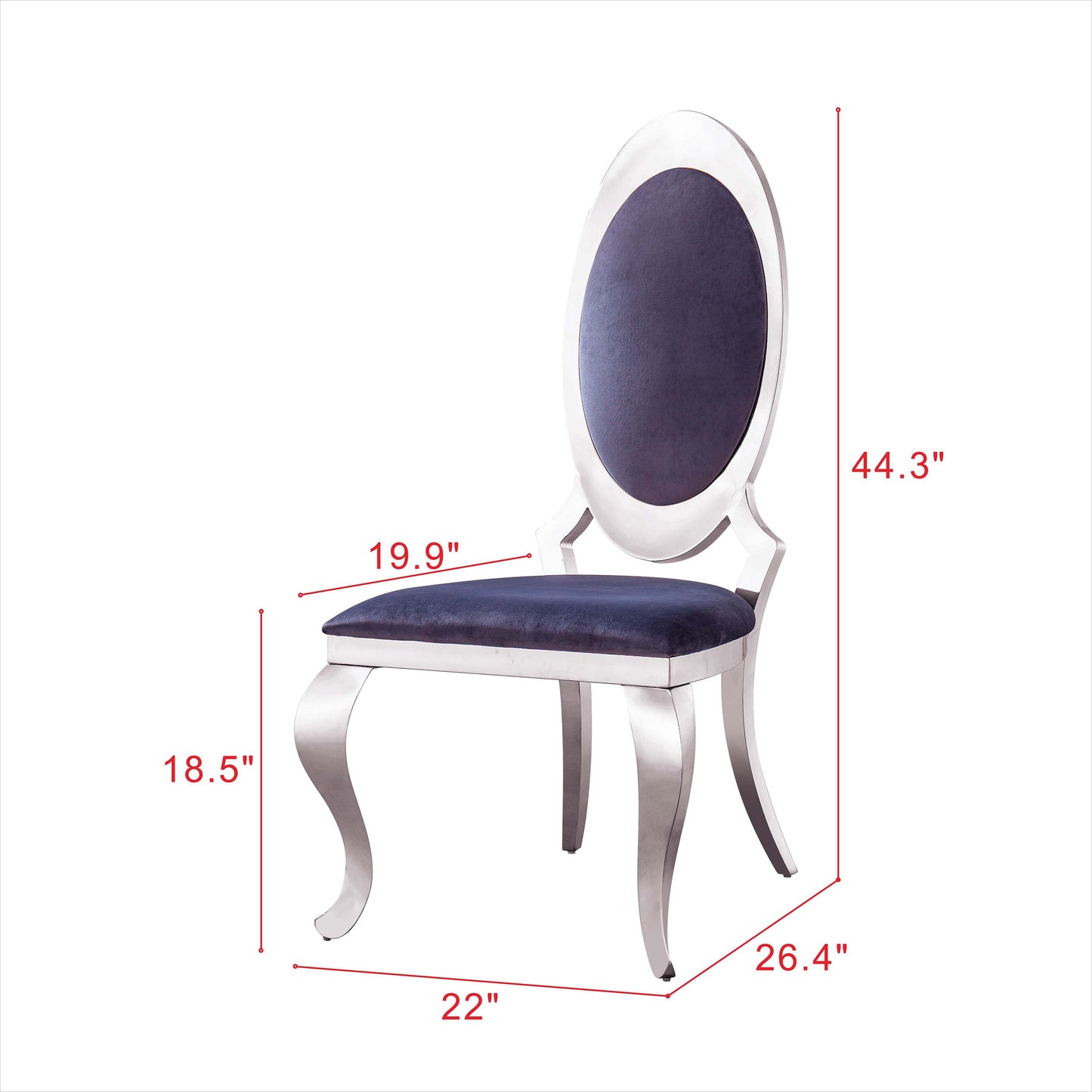 DCK68 Set of 2 Leatherette Dining Chair