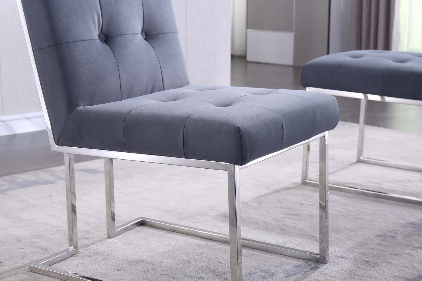 DCK69 Set of 2 Velvet Dining Chair