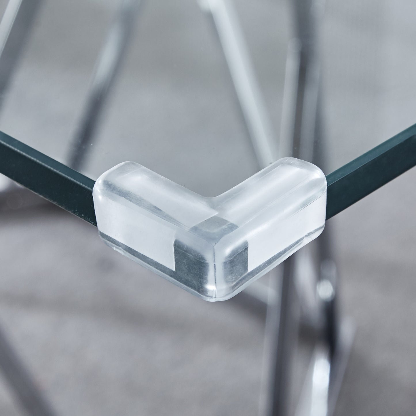 DT303 Modern Glass Top Rectangular Dining Table