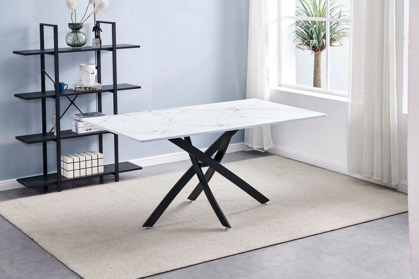 DT8120/DT8160/DT8200 Dining Table with Multiple Options of Table Top