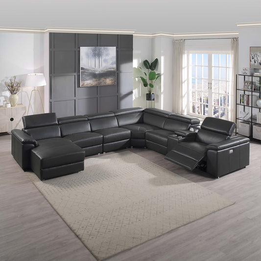SEC8044 Right/left Reclining Corner Sectional With Bluetooth Speakers & Usb Interface
