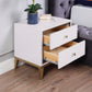 NS003IV Elegant Ivory Lacquer Night Stand