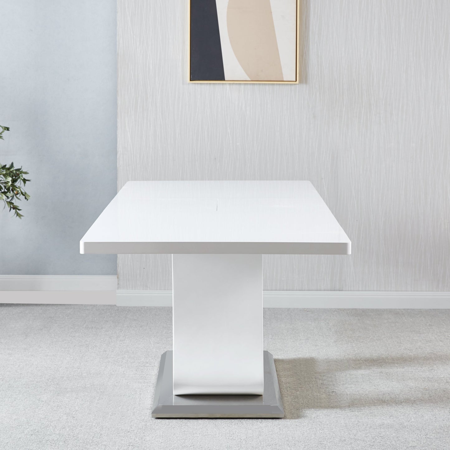 RDT219 Printed Marble Extendable  Dining Table