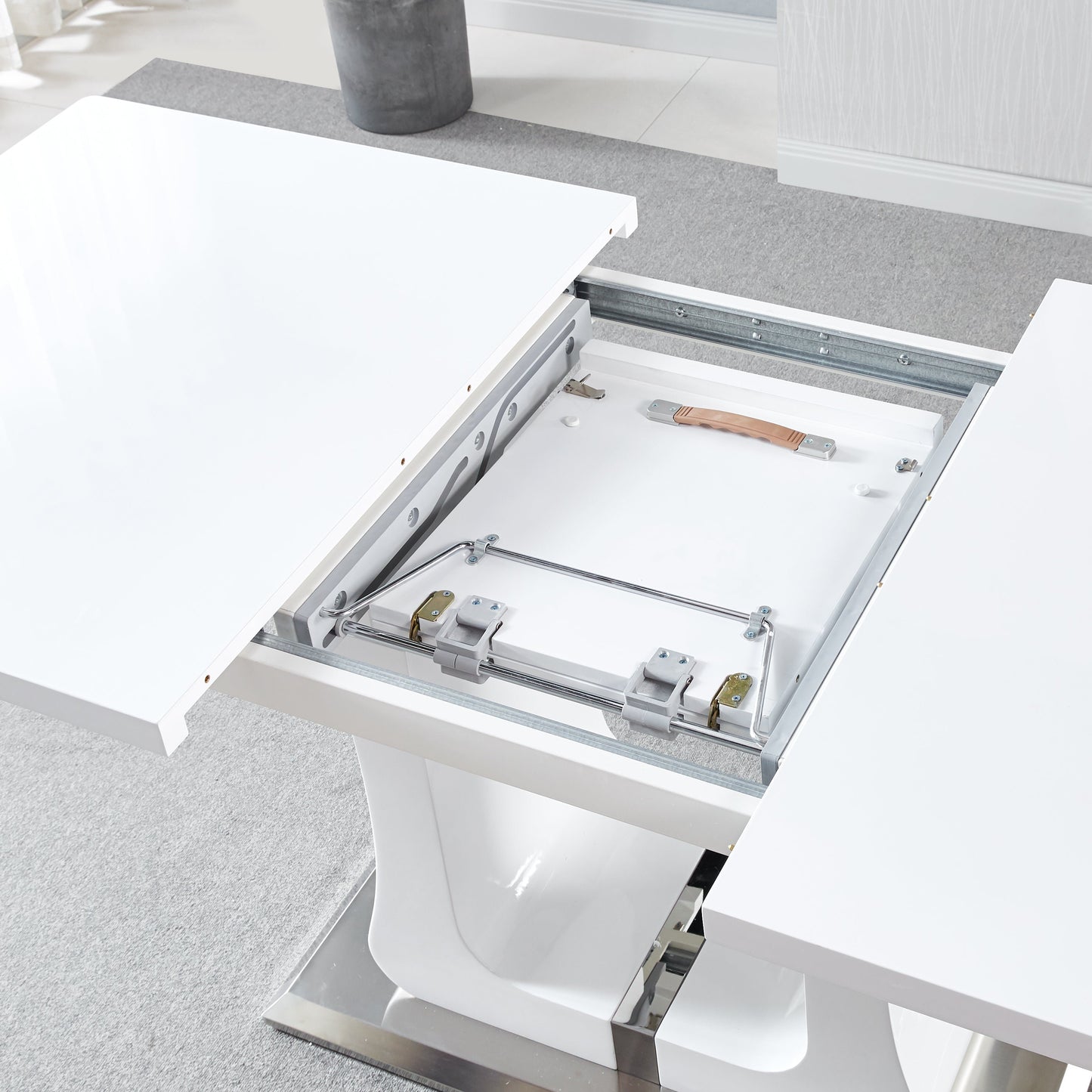 RDT219 Printed Marble Extendable  Dining Table